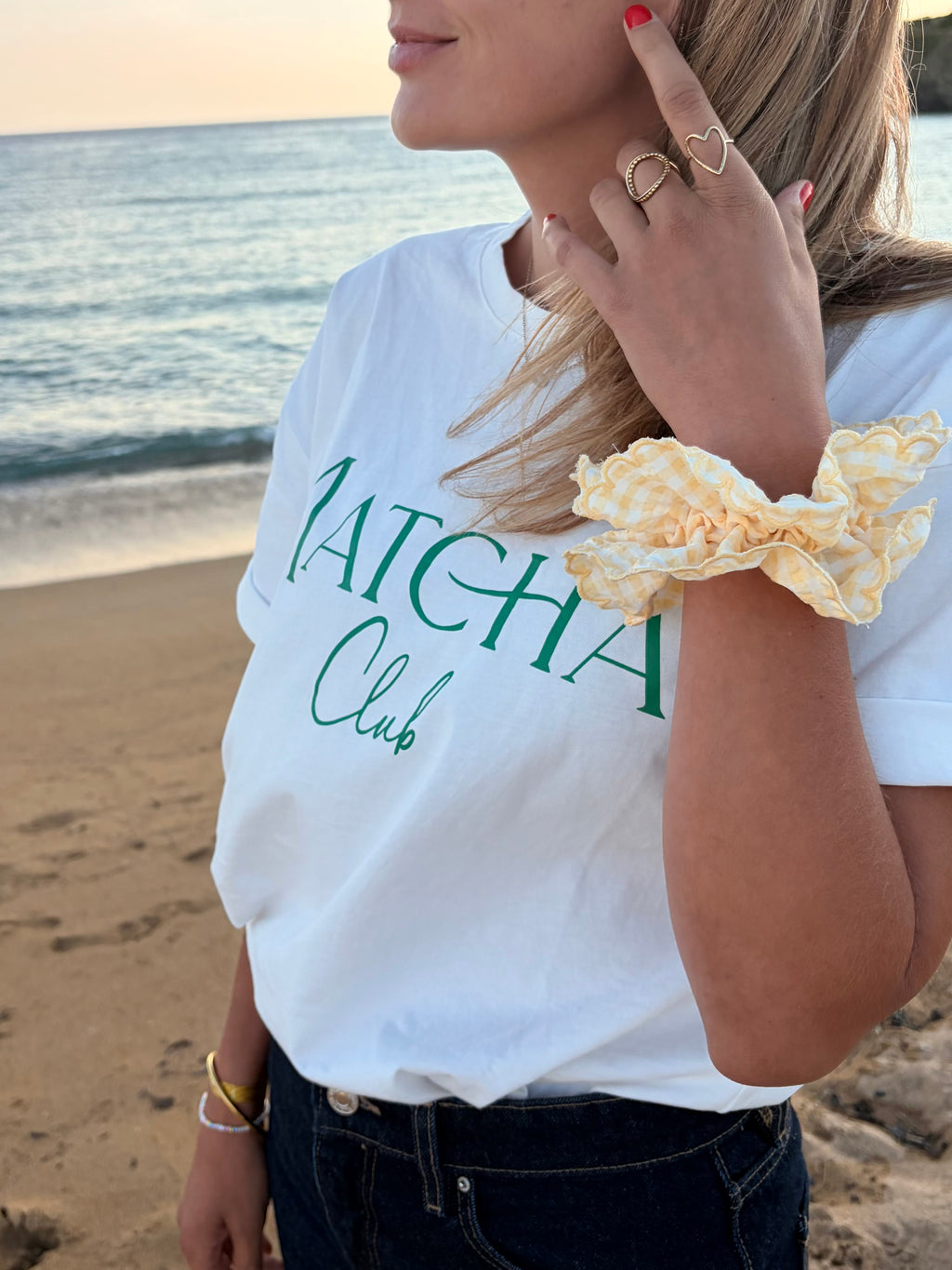 Tee-shirt MATCHA CLUB - Blanc