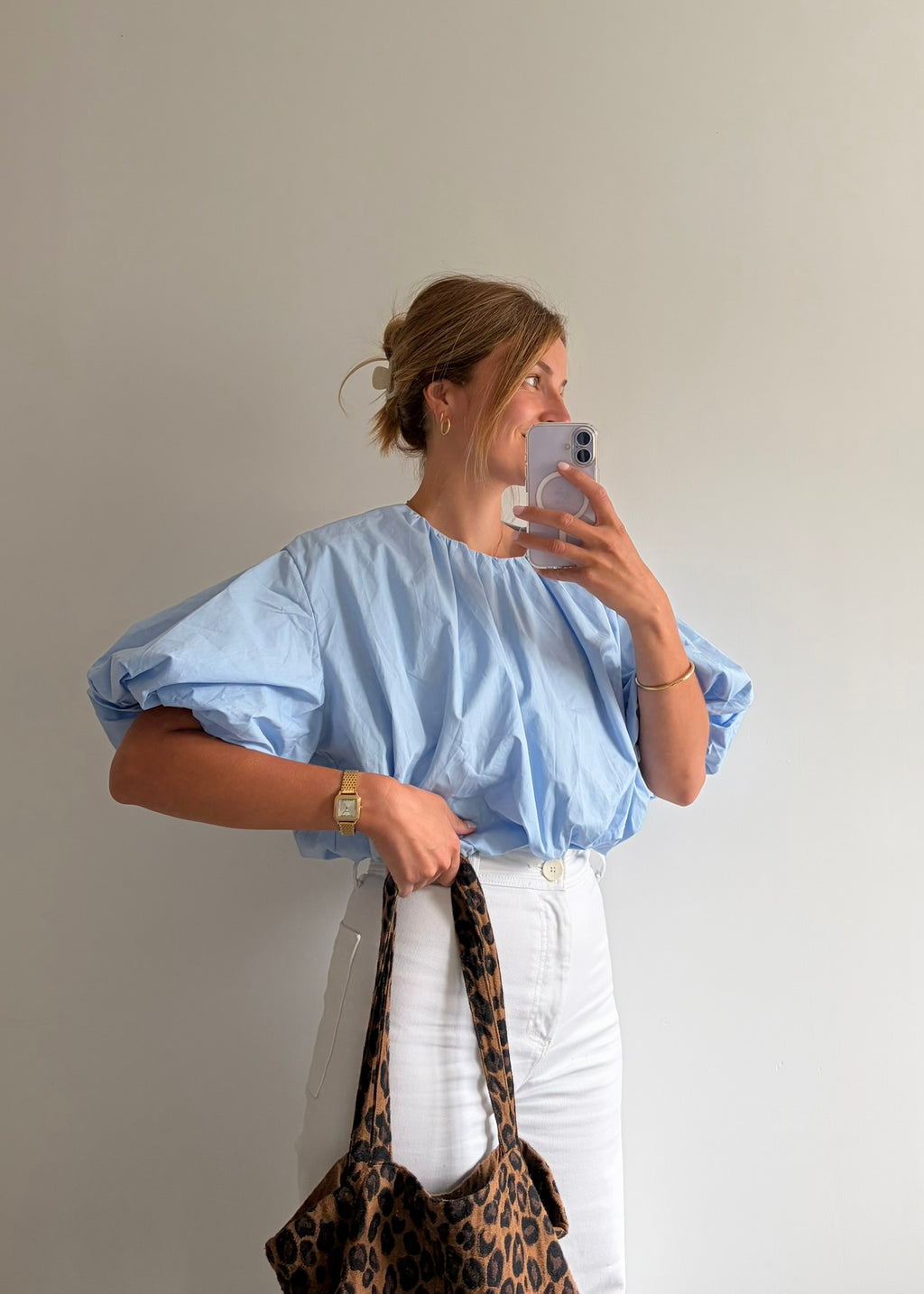 Blouse COLINE - Bleu ciel