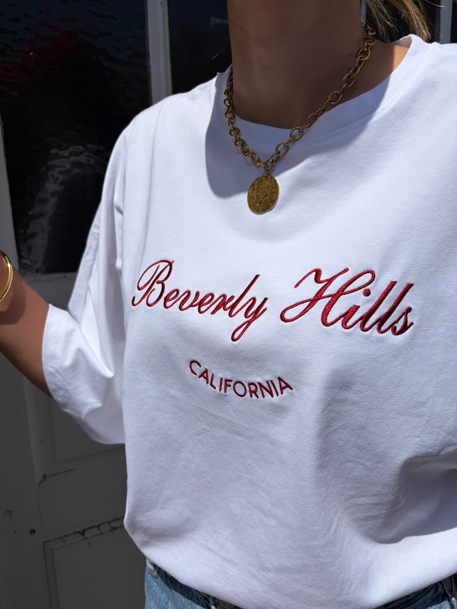 Tee-shirt BEVERLY HILLS - Blanc