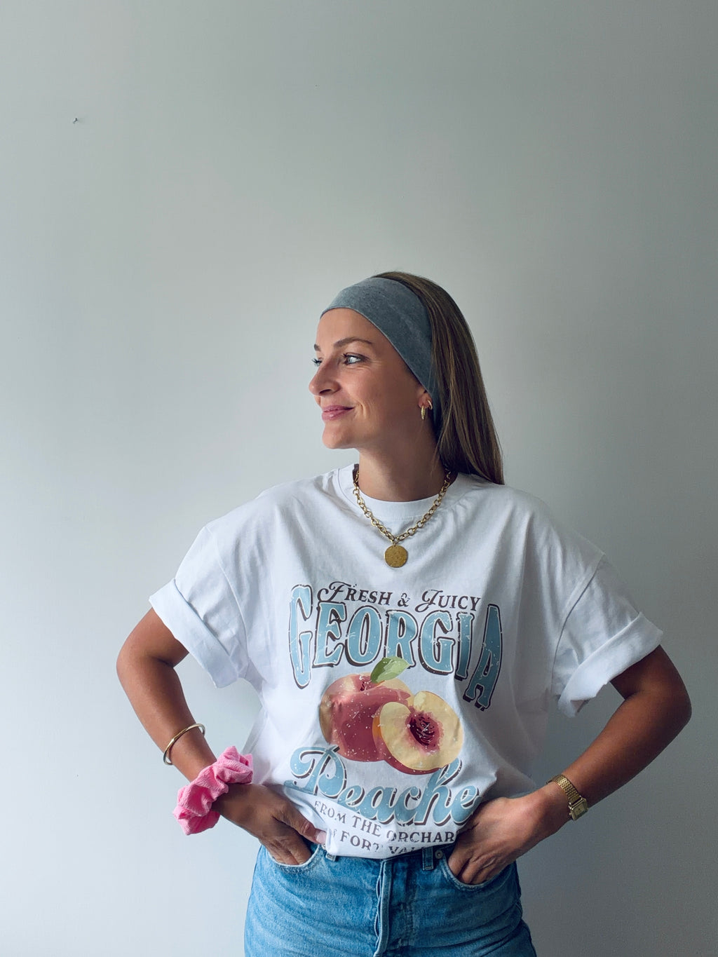 Tee-shirt PÊCHE - Blanc