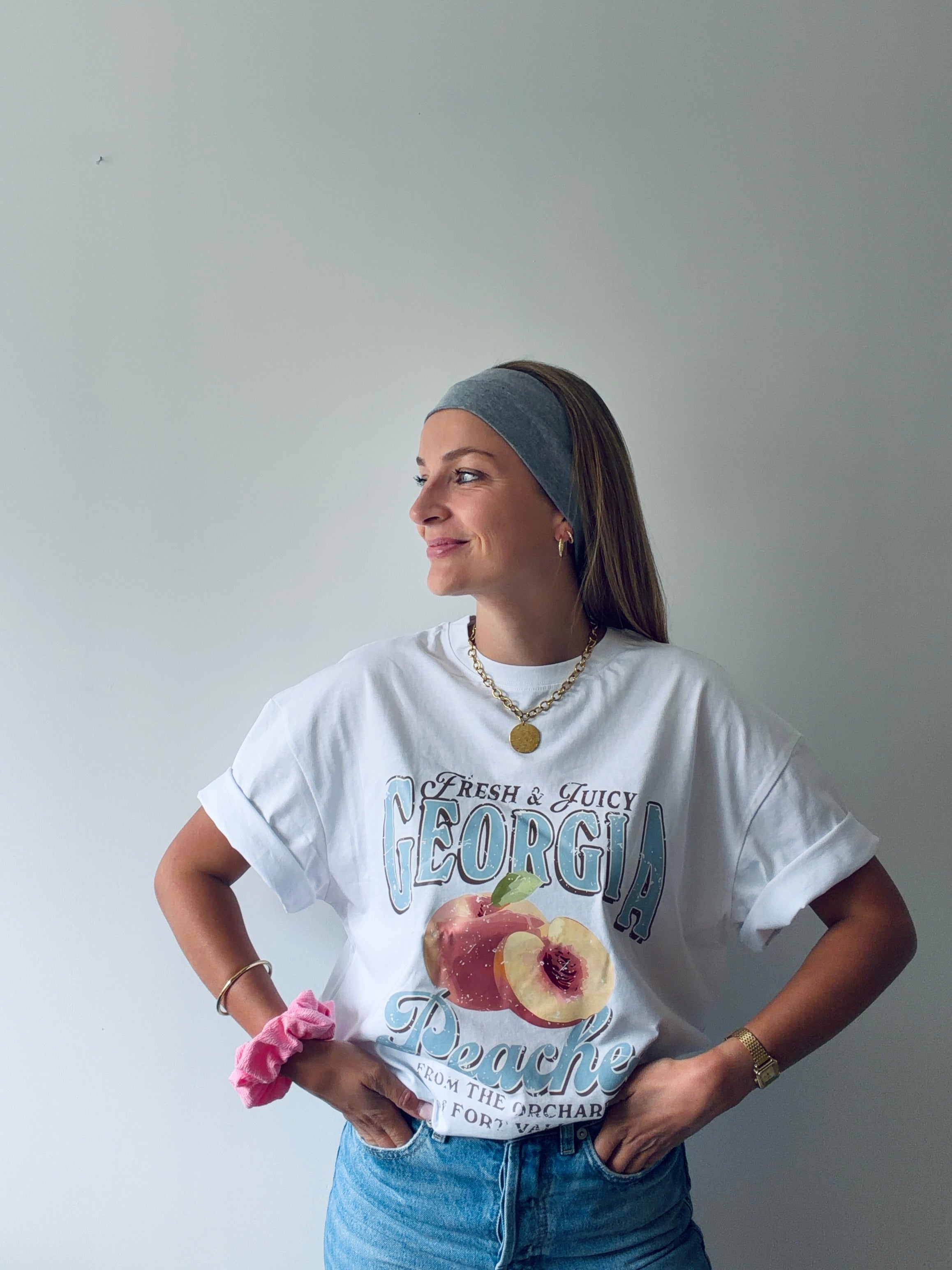Tee-shirt PÊCHE - Blanc