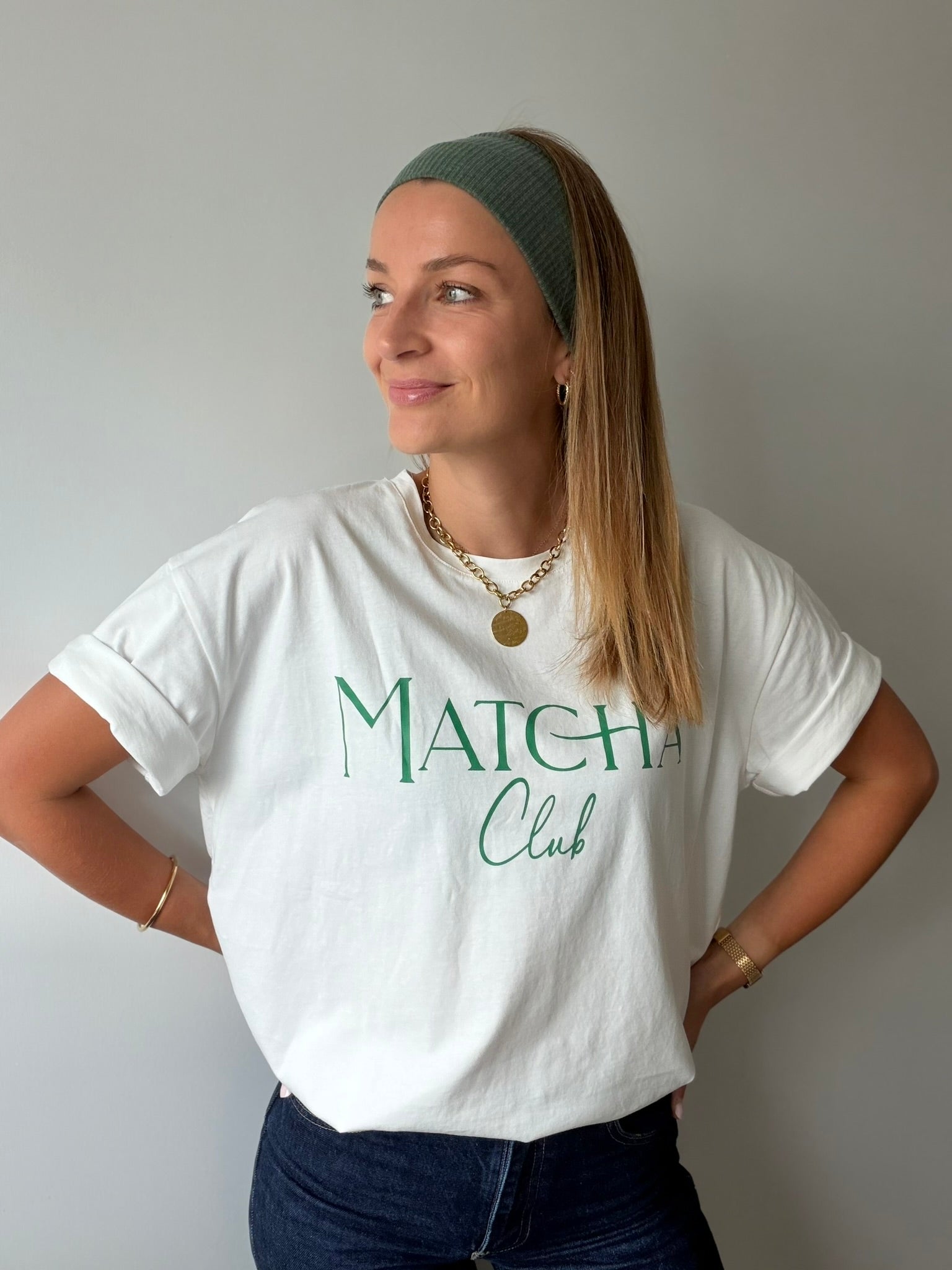 Tee-shirt MATCHA CLUB - Blanc