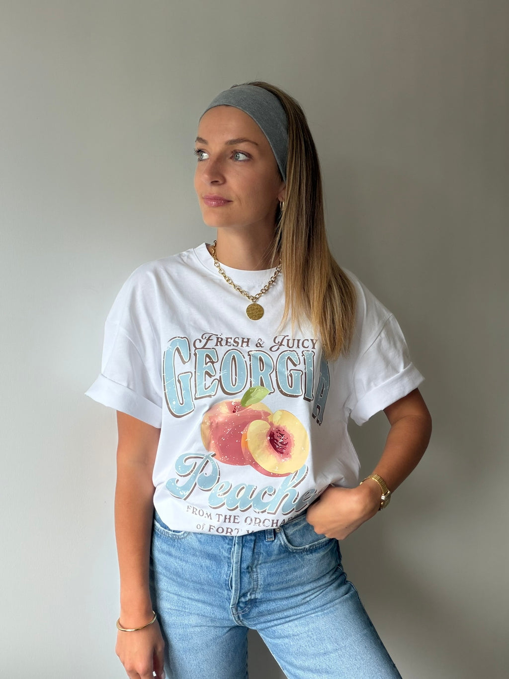 Tee-shirt PÊCHE - Blanc